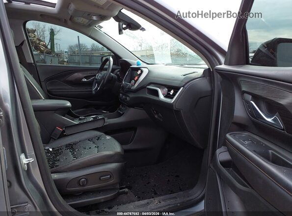 3GKALPEV0ML348600 2021 GMC TERRAIN Gray Widok wnętrza z przodu