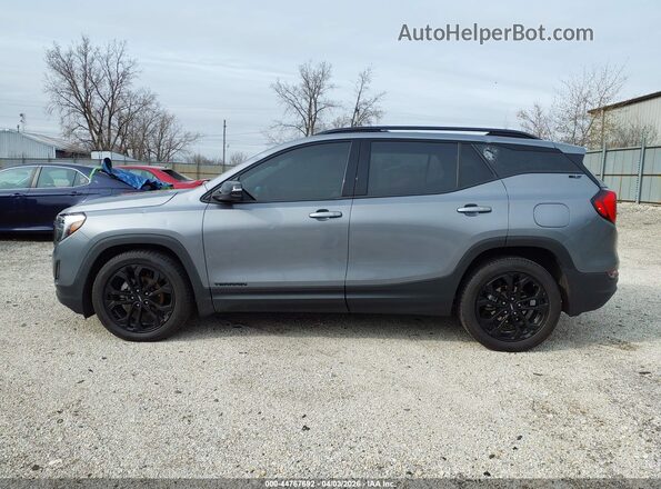 3GKALPEV0ML348600 2021 GMC TERRAIN Gray Widok wnętrza 360 stopni