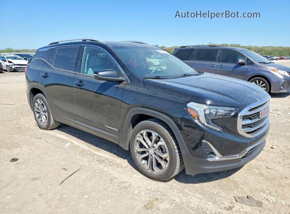 3GKALPEX7JL142588 2018 GMC TERRAIN Черный Передняя правая четверть