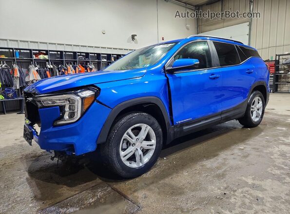 3GKALTEG1RL156409 2024 GMC TERRAIN Синий Передняя левая четверть
