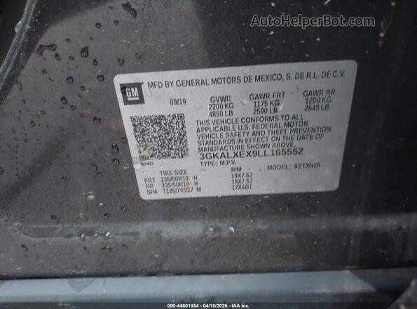 3GKALXEX9LL165552 2020 GMC TERRAIN Brown Widok komory silnika