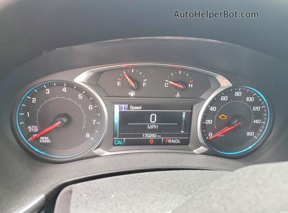 3GNAXJEV9JS616405 2018 CHEVROLET EQUINOX Серебряный Вид щитка приборов