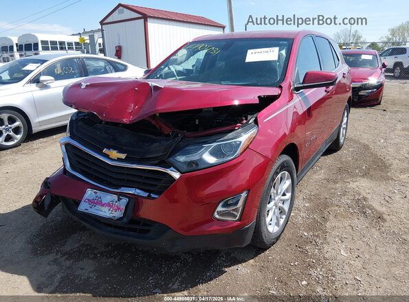 3GNAXJEVXJS565688 2018 CHEVROLET EQUINOX Красный Передняя левая четверть