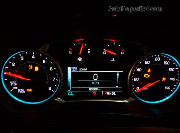 3GNAXSEV1JS619160 2018 CHEVROLET EQUINOX Серый Вид щитка приборов