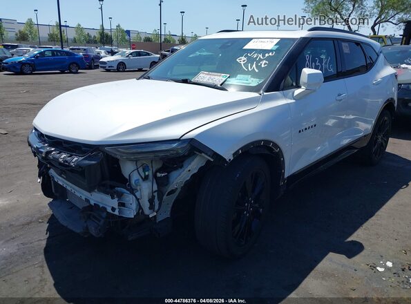 3GNKBERS9LS575979 2020 CHEVROLET BLAZER White წინა მარცხენა ხედი სამი მეოთხედიდან