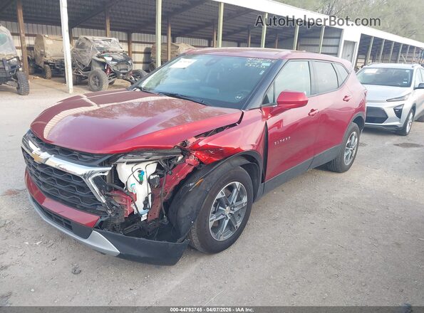 3GNKBHR42SS234733 2025 CHEVROLET BLAZER Красный Передняя левая четверть