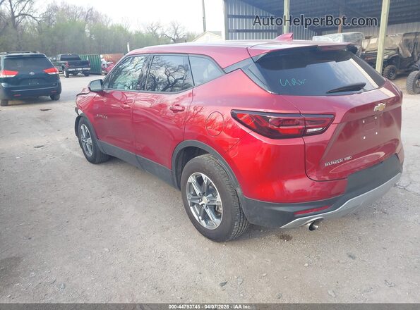 3GNKBHR42SS234733 2025 CHEVROLET BLAZER Красный Задняя левая четверть