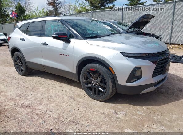 3GNKBHRSXLS728905 2020 CHEVROLET BLAZER Серебряный Передняя правая четверть
