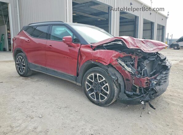 3GNKBKRS3PS224960 2023 CHEVROLET BLAZER Red Przód prawy
