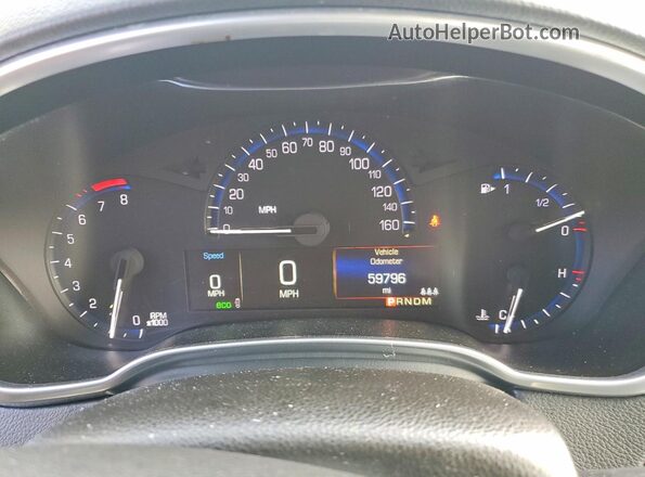 3GYFNBE32GS566636 2016 CADILLAC SRX Blue Вид щитка приладів