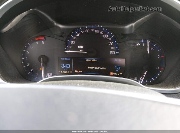 3GYFNBE33GS584174 2016 CADILLAC SRX Silver Вид задніх сидінь