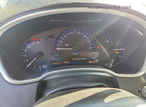3GYFNBE3XGS515689 2016 CADILLAC SRX Черный Вид щитка приборов