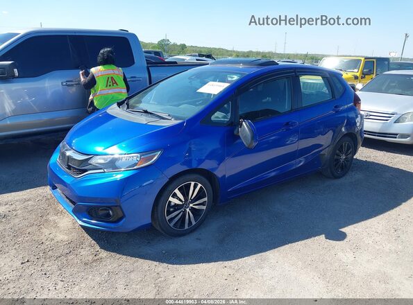 3HGGK5H8XKM715322 2019 HONDA FIT Синий Передняя левая четверть