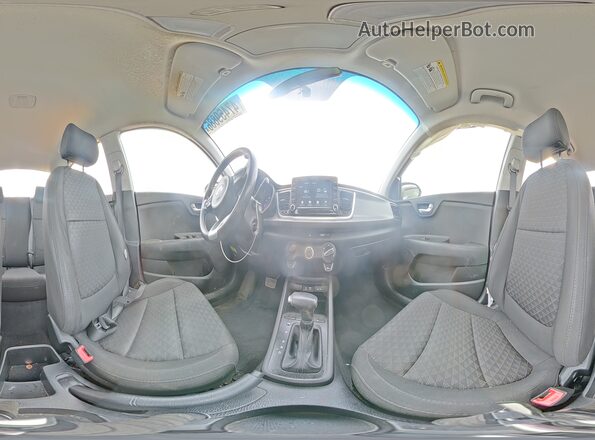 3KPA24AD3LE313840 2020 KIA RIO Silver Widok naklejki z numerem VIN