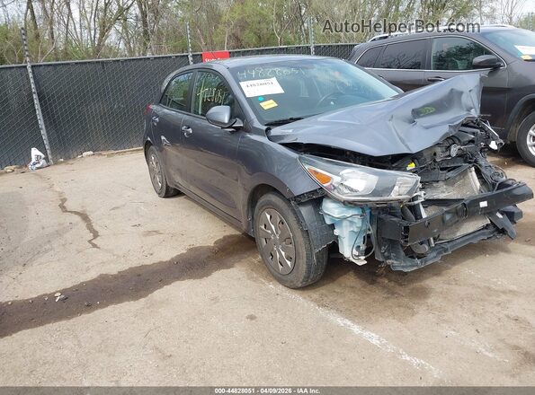 3KPA25AD2LE334281 2020 KIA RIO 5-DOOR Gray Передня права чверть