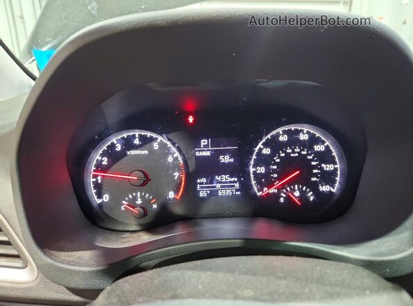 3KPC24A63LE112045 2020 HYUNDAI ACCENT Черный Вид щитка приборов
