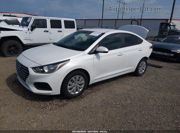 3KPC24A63LE118315 2020 HYUNDAI ACCENT White წინა მარცხენა ხედი სამი მეოთხედიდან
