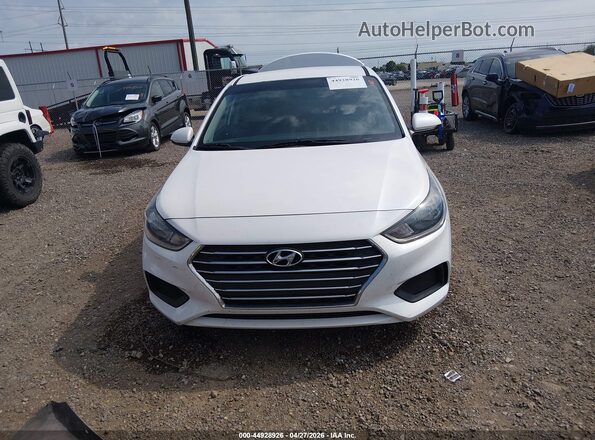 3KPC24A63LE118315 2020 HYUNDAI ACCENT White უკანა სალონის ხედი