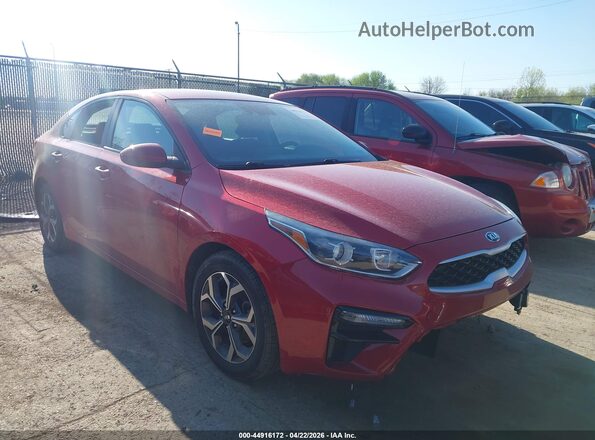 3KPF24AD2LE235136 2020 KIA FORTE Red Przód prawy