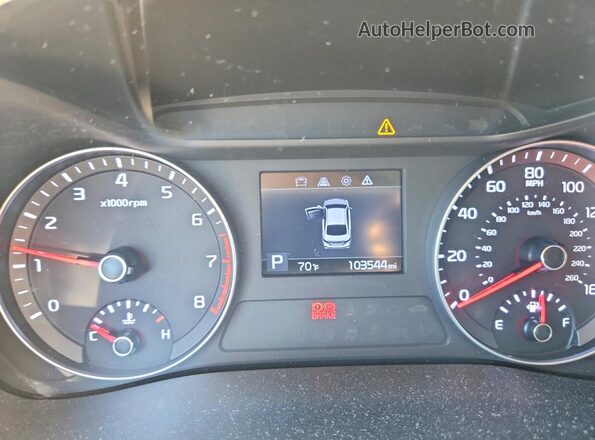 3KPF24AD4LE182875 2020 KIA FORTE Black Widok zestawu wskaźników