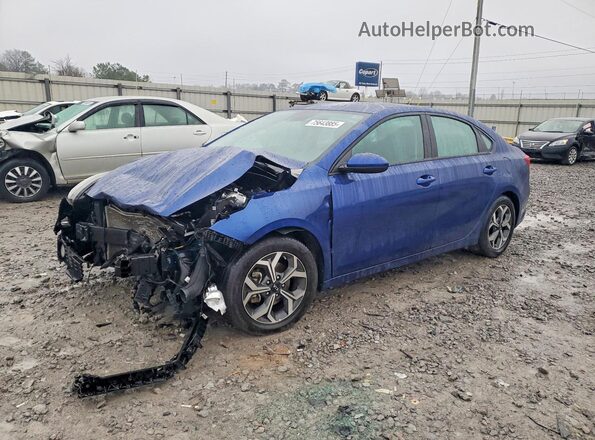 3KPF24AD4ME360494 2021 KIA FORTE Blue Przód lewy