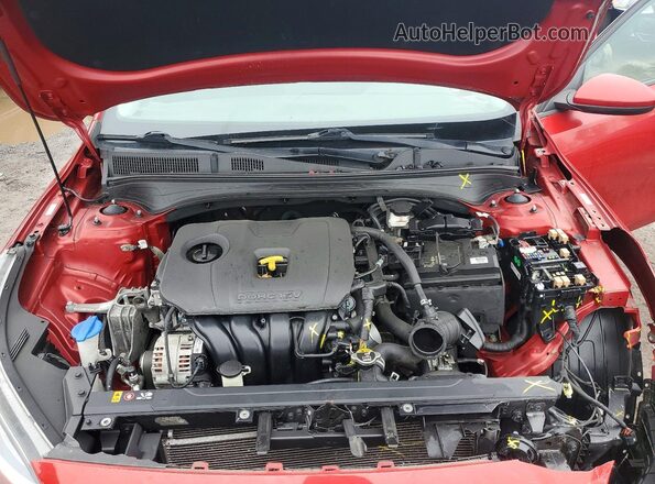 3KPF24ADXLE193119 2020 KIA FORTE Красный Вид задней части салона