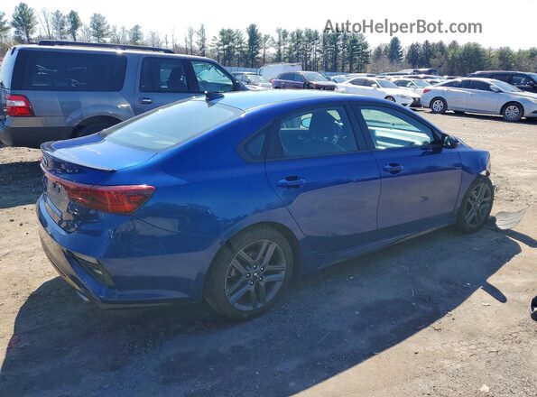 3KPF34AD7ME331391 2021 KIA FORTE Blue Trasero derecho