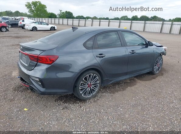 3KPF44AC2ME356008 2021 KIA FORTE Gray Trasero derecho