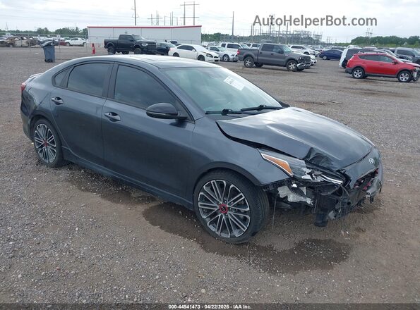 3KPF44AC2ME356008 2021 KIA FORTE Gray Delantero derecho
