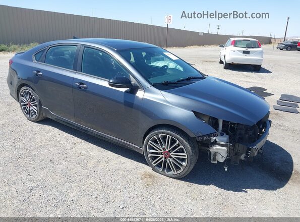 3KPF44AC8PE540664 2023 KIA FORTE Черный Передняя правая четверть