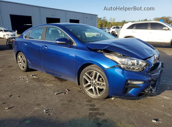 3KPF54AD1LE182789 2020 KIA FORTE Синий Передняя правая четверть