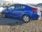 2017 Kia Forte Lx Blue vin: 3KPFK4A73HE087757