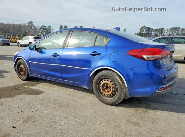 3KPFL4A71JE174897 2018 KIA FORTE Синий Задняя левая четверть