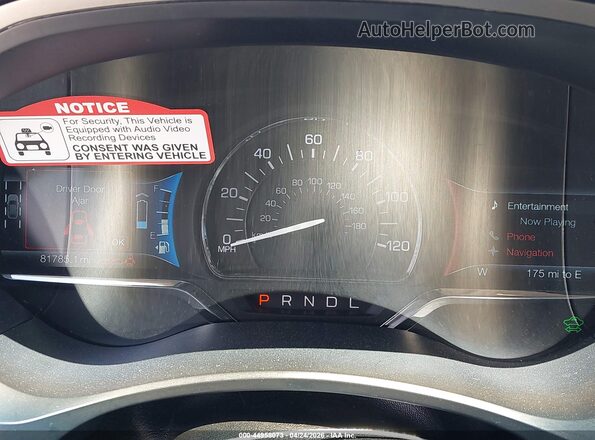 3LN6L2LU2GR633911 2016 LINCOLN MKZ HYBRID White Widok tylnych siedzeń