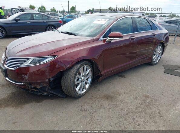 3LN6L2LU7GR623634 2016 LINCOLN MKZ HYBRID Maroon Front left