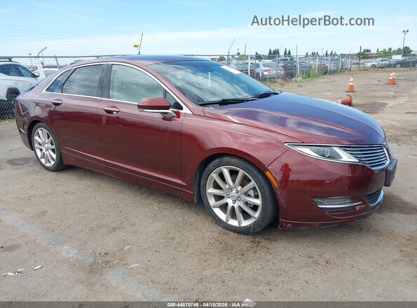 3LN6L2LU7GR623634 2016 LINCOLN MKZ HYBRID Maroon Front right