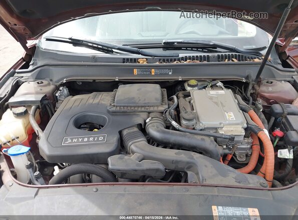 3LN6L2LU7GR623634 2016 LINCOLN MKZ HYBRID Maroon Rear view