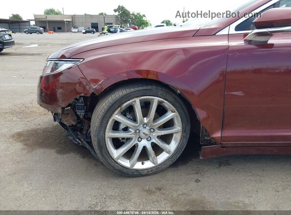 3LN6L2LU7GR623634 2016 LINCOLN MKZ HYBRID Maroon Front view