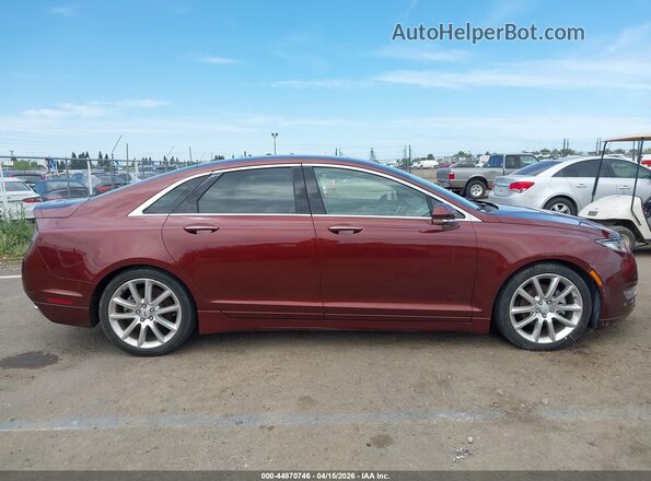 3LN6L2LU7GR623634 2016 LINCOLN MKZ HYBRID Maroon Rear interior view
