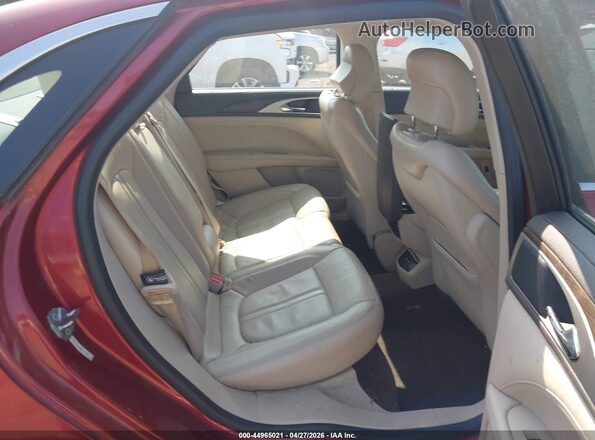 3LN6L5MU2HR657384 2017 LINCOLN MKZ HYBRID Red Vista de la etiqueta del VIN