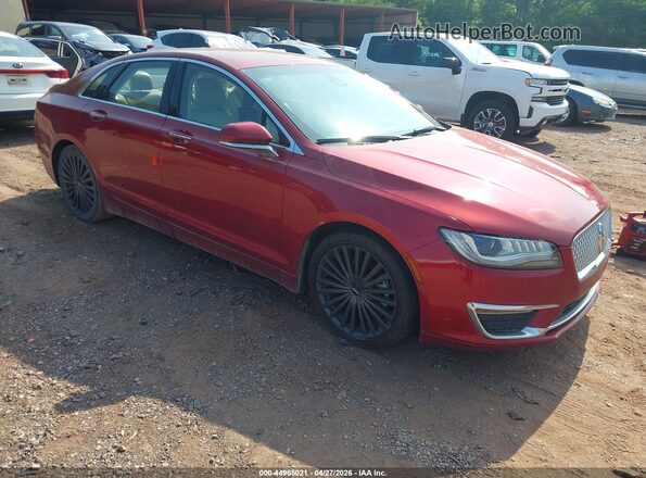 3LN6L5MU2HR657384 2017 LINCOLN MKZ HYBRID Red Delantero derecho