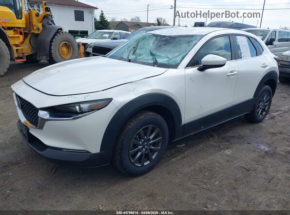3MVDMBALXMM302066 2021 MAZDA CX-30 White წინა მარცხენა ხედი სამი მეოთხედიდან