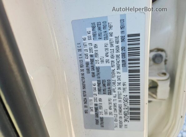 3MVDMBDL9LM104914 2020 MAZDA CX-30 White Vista interior de 360 grados