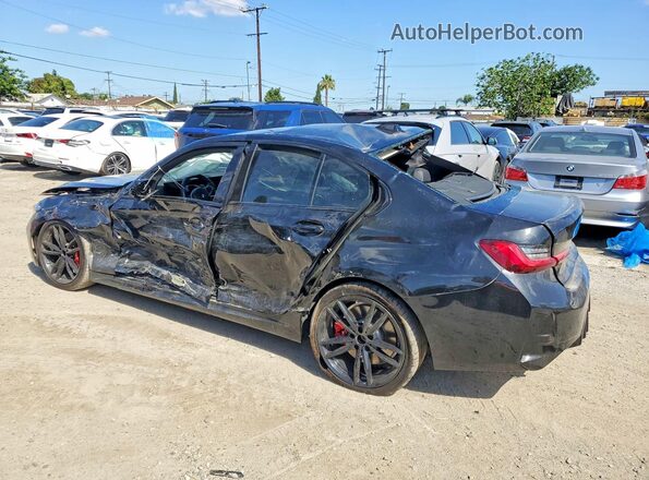 3MW49FS02P8C96384 2023 BMW M3 Black Trasero izquierdo