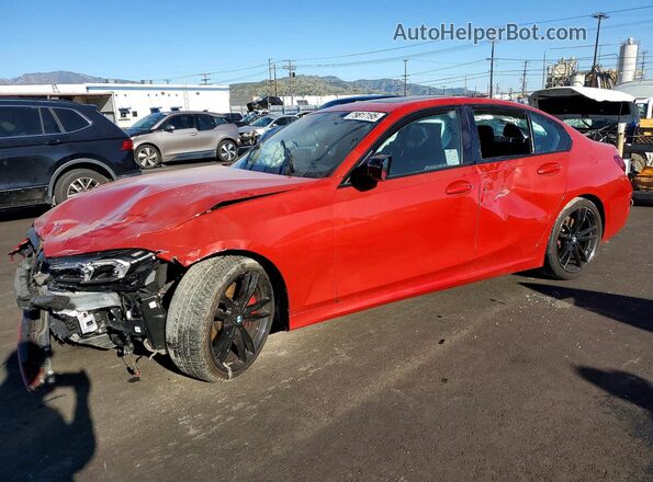 3MW49FS06P8D41536 2023 BMW M3 Red Передня ліва чверть