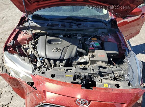 3MYDLBYV5HY176100 2017 TOYOTA YARIS Burgundy უკანა სალონის ხედი