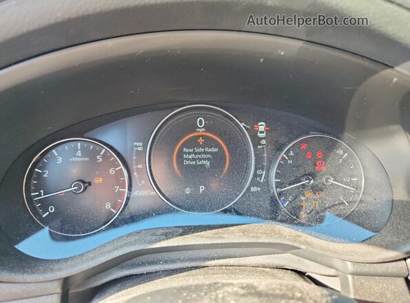 3MZBPADL4KM106950 2019 MAZDA 3 Blue ხელსაწყოთა პანელის ხედი