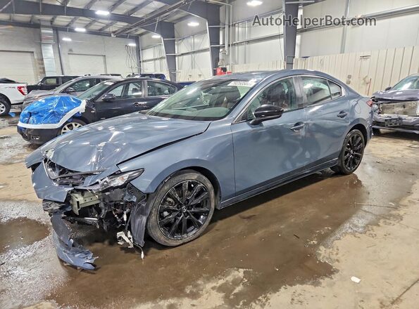3MZBPBCM3PM376503 2023 MAZDA 3 Синий Передняя левая четверть