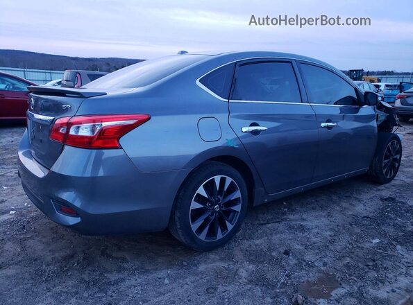 3N1AB7AP0KY327657 2019 NISSAN SENTRA Gray Trasero derecho