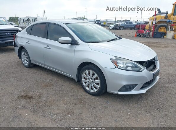 3N1AB7AP1GY259053 2016 NISSAN SENTRA Серебряный Передняя правая четверть
